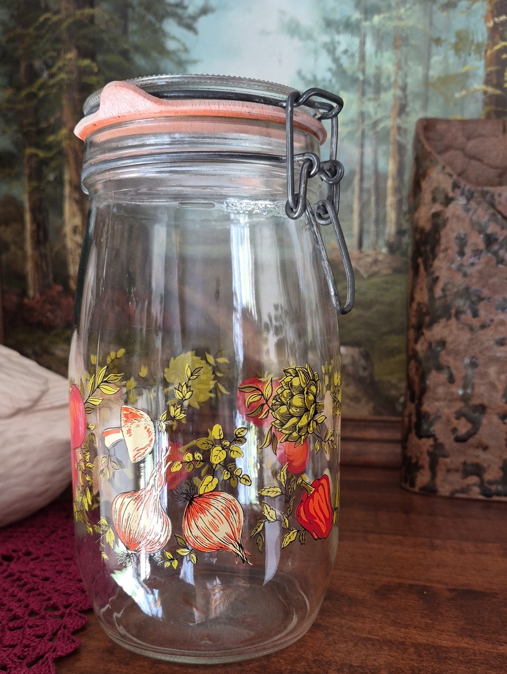 Spice Of Life Clear Glass Pantry Jar and Clamp Lid